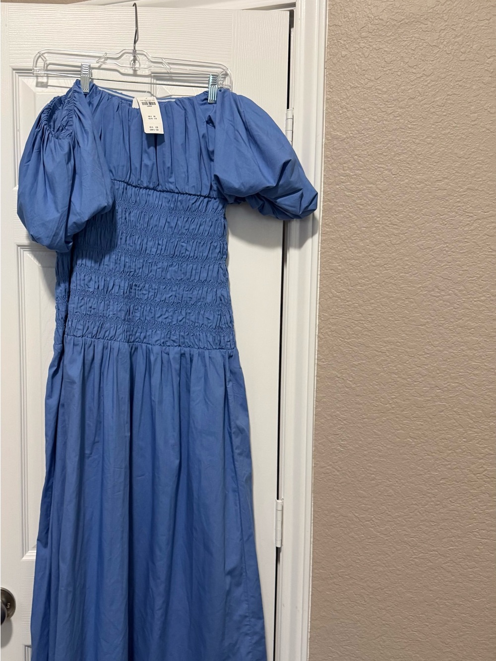 Abercrombie & Fitch Light Blue Smocked Maxi Skirt - Picture 5 of 5